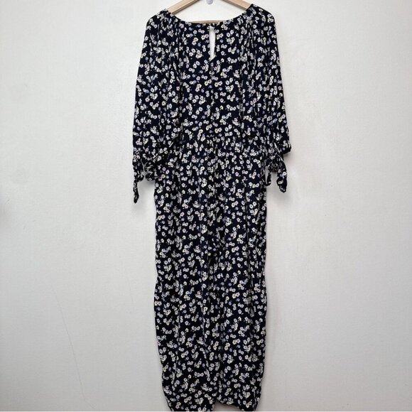 Asos Design Womens 14 Long Sleeve Floral Jumpsuit - Picture 12 of 12